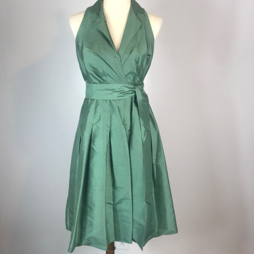 Anne Klein Green Wrap Dress